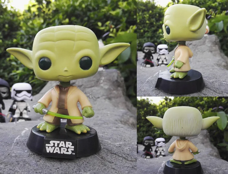02 with Box Funko персонажи поп Звездных войн с качающейся головой Боб Фетт Дарт Вейдер йода 10 см Виниловая фигурка игрушки - Цвет: 02 with Box