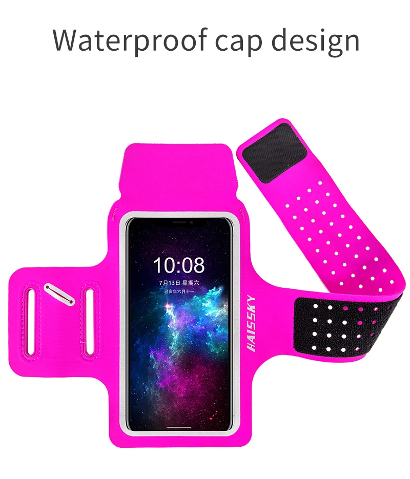 Haissky водонепроницаемый спортивный нарукавник для iPhone 11 11 Pro Max X 6 7 8 Plus 6,7 дюймов Универсальный нарукавный чехол для samsung S10 A70 A50