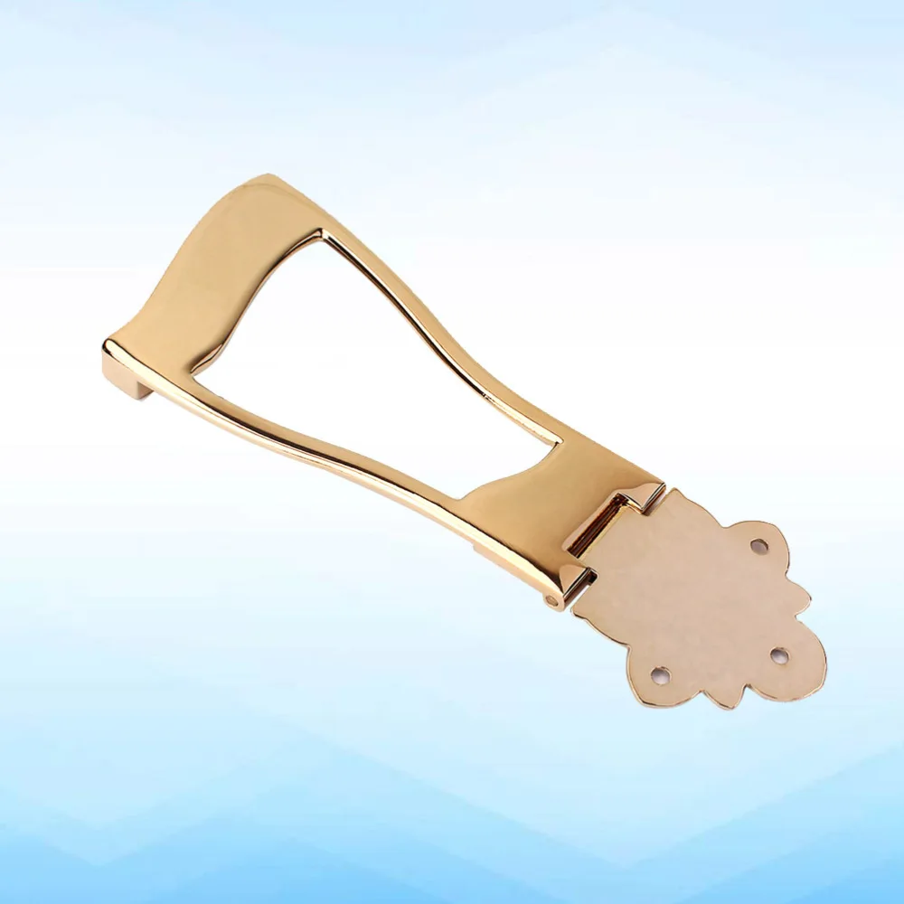 

GA418 Guitar Tailpiece Trapeze Open Frame Bridge for 6 String Archtop Guitar Jazz Guitar Trapeze Tailpiece Saddle Bridge Set
