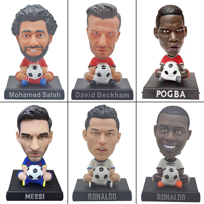 Футбольная звезда игрушки Экологичные ПВХ украшение автомобиля качающаяся