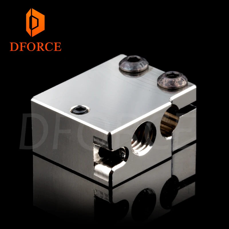 Медный нагревательный блок Dforce PT100 Volcano для гостиничного 3D-принтера экструдера DDB