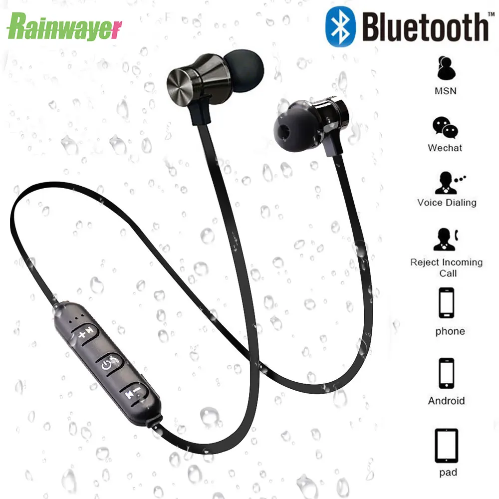 XT11 беспроводные Bluetooth наушники стерео спортивные наушники магнитные беспроводные наушники-вкладыши с микрофоном Hands-free для IPhone 7 samsung