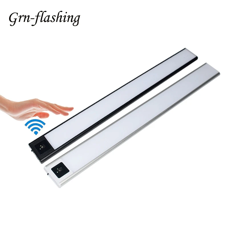 

12/23/40cm LED Hand Sweep Sensor Light Rechargeable Cupboard Wardrobe Lamp Under Cabinet Night Light for Closet Stairs Kitchen