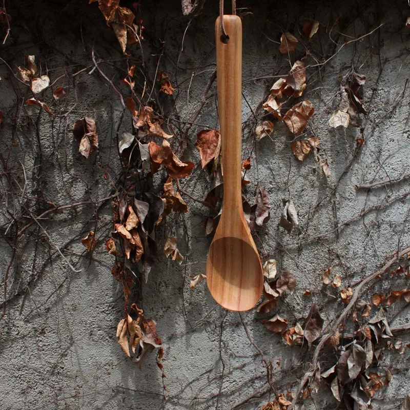 4 Piece Kitchenware Wooden Shovel Spoon Cooking High Temperature Rice Long Handle Spatula | Дом и сад
