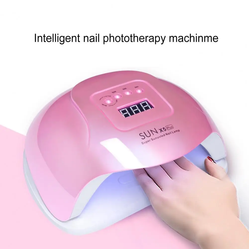 

80W Nail Dryer Machine Professional Safe LED Adjustable Nail Lamp UV Lamp Portable Home Use Nail UV Gel Varnish Dryer