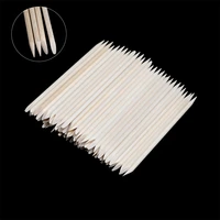 20 100pcslot nail art design wood stick sticks end nail art wood stick cuticle pusher remover for diy uv resin tool