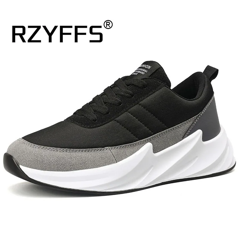 

Новинка 2019, мужские повседневные кроссовки на плоской подошве, модная сетчатая легкая дышащая обувь на шнуровке для молодых мужчин, повседн...
