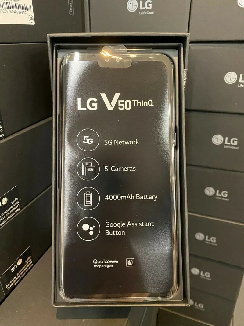 Оригинальный LG V50 ThinQ 5G V500N мобильный телефон 6 4 дюймов Корейская версия 128 Гб ПЗУ NFC