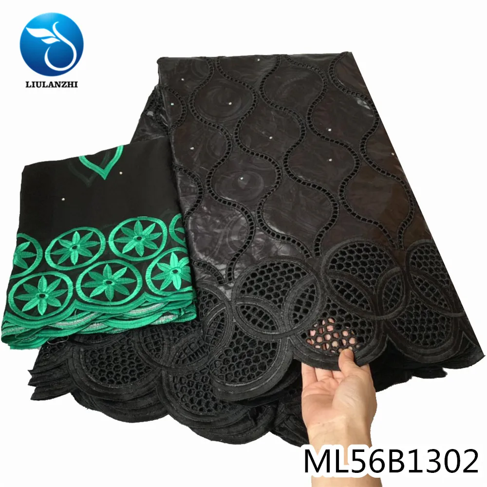 

LIULANZHI bazin fabric 5+2yards chiffon african riche cotton jauqard embroidery tissu bazin ML56B13