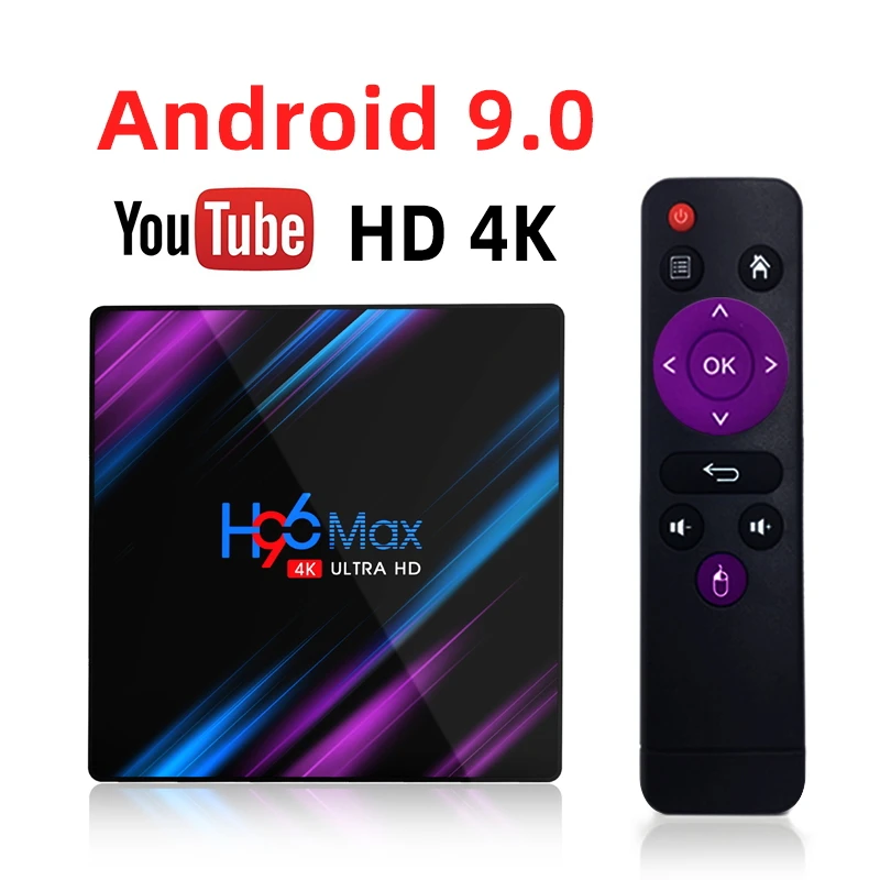 

Smart TV Box H96 MAX RK3318 Android 9.0 9 4K Youtube Media player 4GB 32GB 64GB H96MAX TVBOX Android TV Set top box 2GB16GB