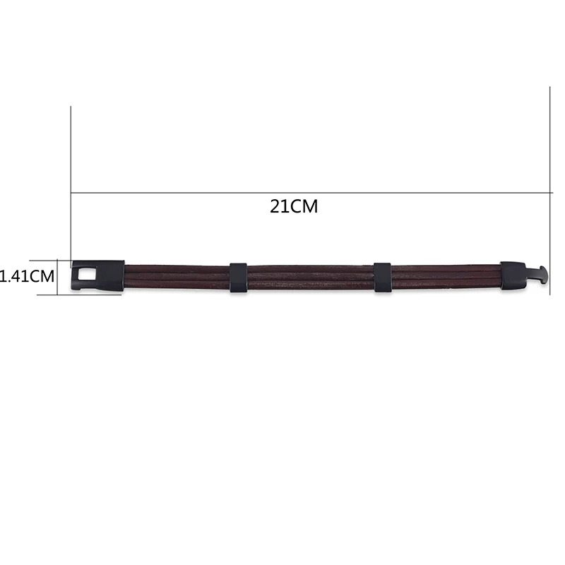 Горячая Мода черный сплав мужской браслет Высокое качество Ретро Кожаный смелый