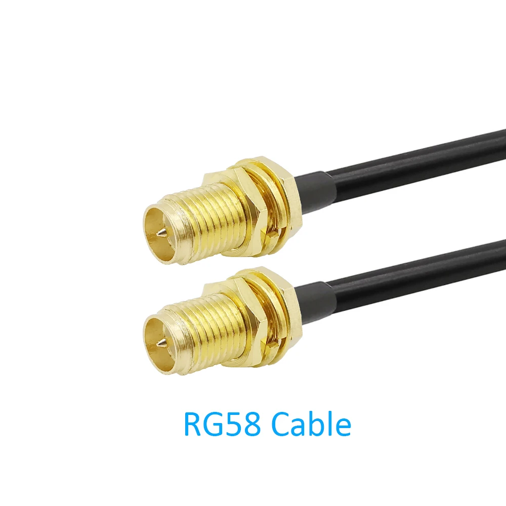 RP-SMA Female to RP- SMA Connector WLAN Network WiFi Wireless Antenna RG316/RG316D/RG174/RG58/LMR195 RF Cable | Обустройство дома