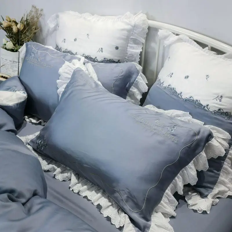 Постельное белье J2 в стиле принцессы мягкое сатиновое покрывало из тенсела с