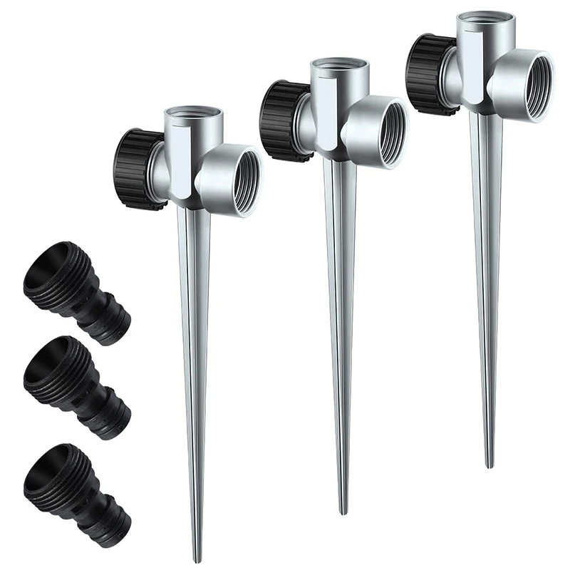 

3 Packs Of 1/2 Inch Threaded Lawn Sprinklers For Garden Sprinklers For Watering The Yard, Lawn And Grass