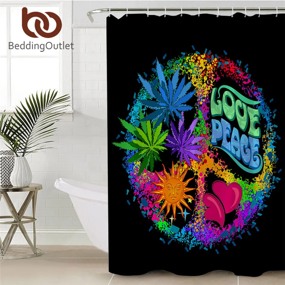 Декоративная занавеска для душа BeddingOutlet водонепроницаемая из полиэстера с