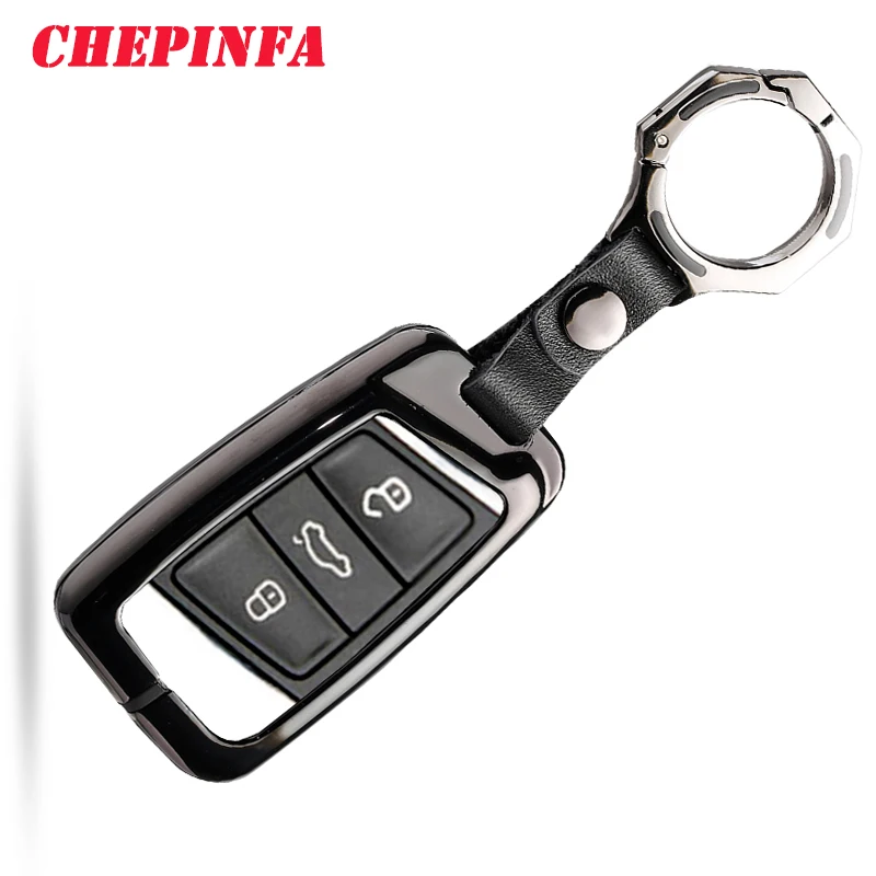 

Metal Car Key Shell Cover Case Keychain Key Holder For Volkswagen VW Golf 7 mk7 Seat Ibiza Leon FR 2 Altea Aztec