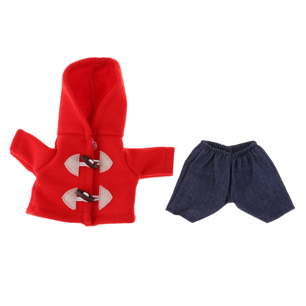 

Dolls Clothes Casual Hoodie Coat & Pants For 25cm MellChan Dolls Accessories