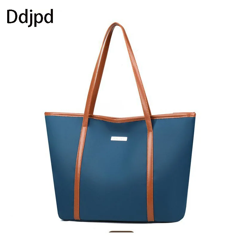 

Ddjpd Fashion Oxford Cloth Shoulder Bag Women's Bag Korean Version Exquisite Large Capacity Tote Bag Shopping Bag