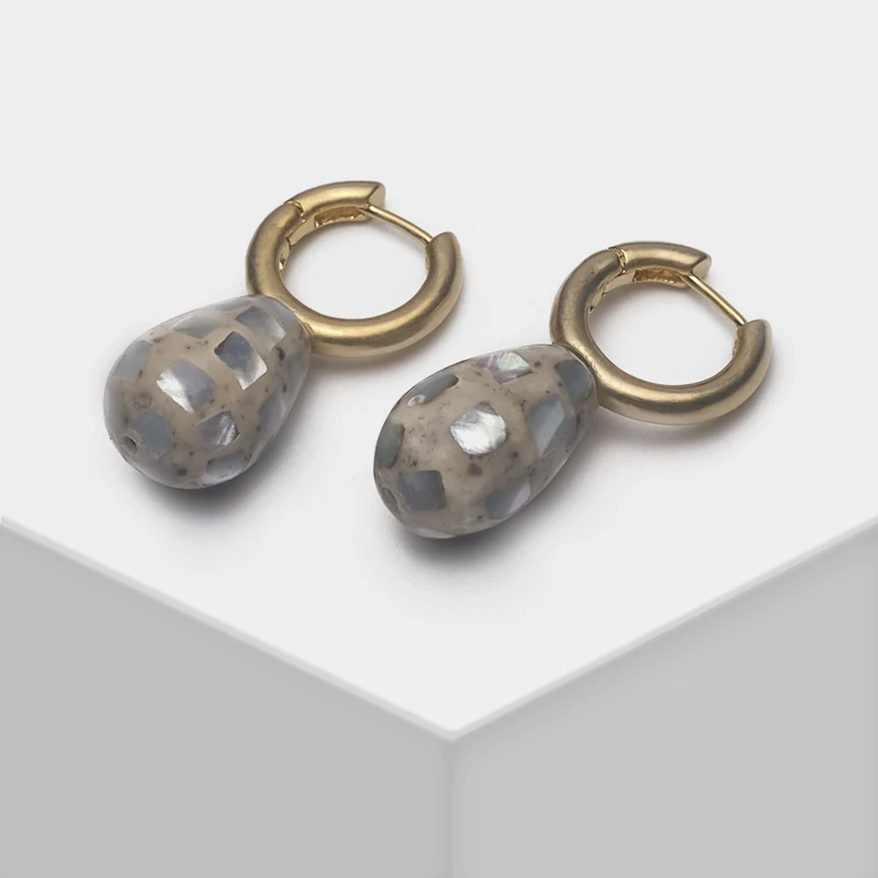 Бутик аморта в форме капли Лоскутные Подвесные серьги капли|Серьги-подвески| |