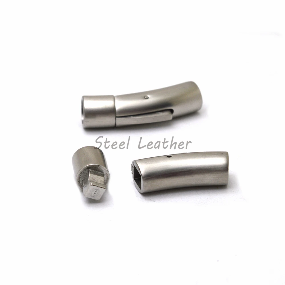Гравировка логотипа 10 шт./лот отверстие: 6 мм 316L нержавеющая сталь застежка трубки