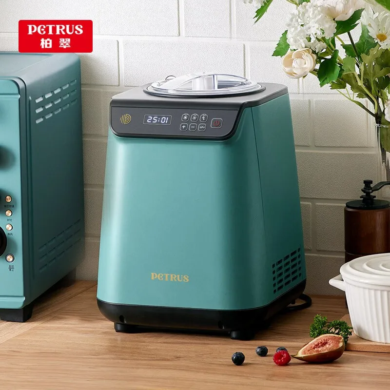 

Petrus ice cream machine small automatic household compressor refrigeration IC1280 smooth maker