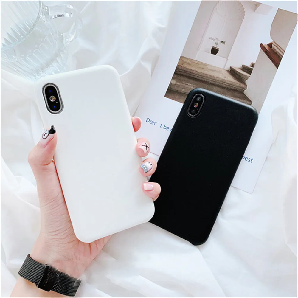 Lovebay матовый однотонный чехол для телефона для iPhone X XR Xs Max ультра тонкие простые Жесткие ПК-Чехлы для iPhone 6 6s 7 8 Plus задняя крышка