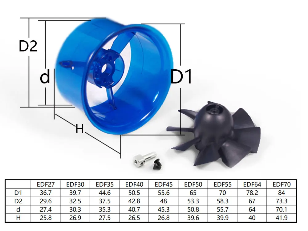 AEORC Patended Product Ducted Fan System EDF для Jet Plane 27 мм/30 мм/35 мм/40 мм/45 мм/50 мм/55 мм/64 мм/70 мм с