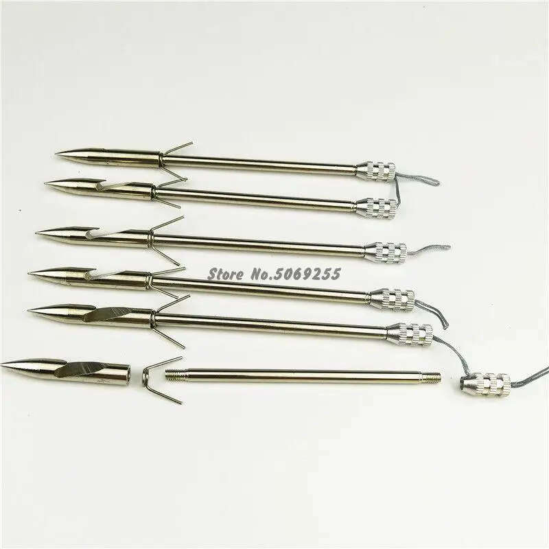 Низкая цена 3 шт. нержавеющая сталь лук рыба рыболовная Рогатка головки