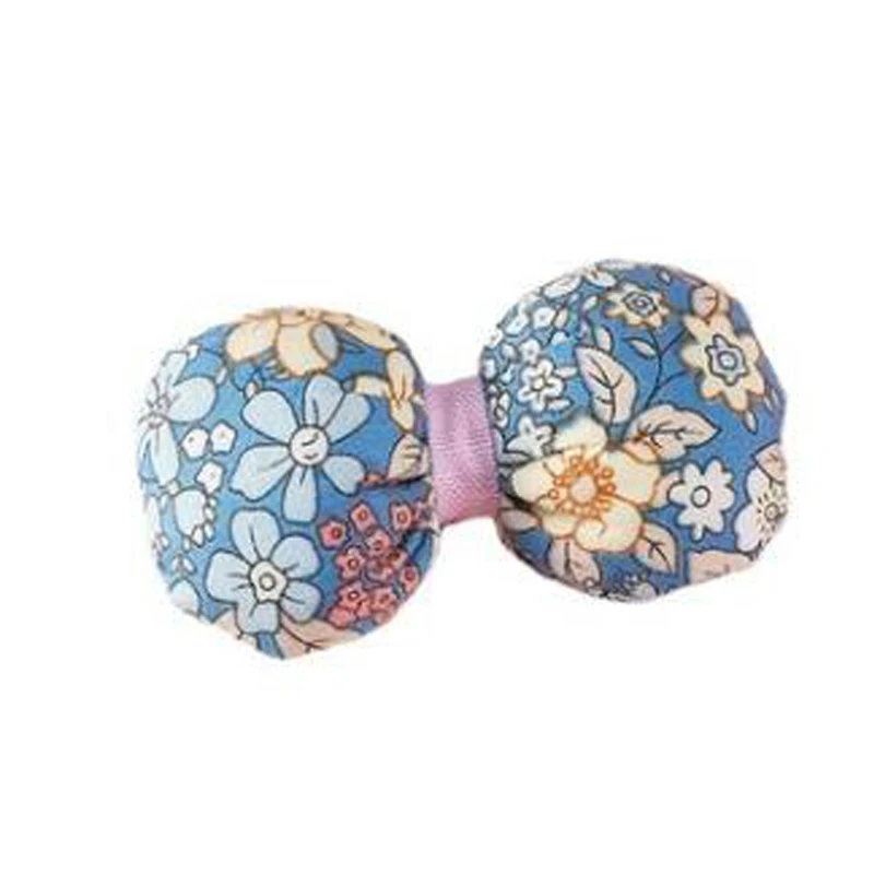 

5pcs/lot New Spring Color Floral Cloth Bowknot Appliques DIY headdress hair accessories Fabric art Cartoon handmade accessories