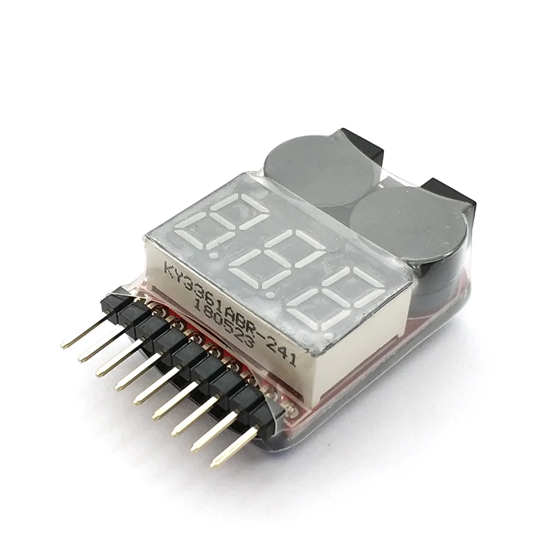 BB Buzzer RC Cell Checker Lipo батарея низкого напряжения индикатор монитор Вольт метр Alarm 1 8S 2
