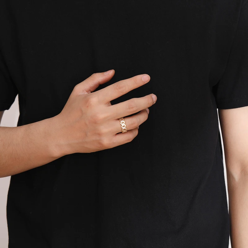 

Hip Hop Micro Paved Cubic Zirconia Bling Iced Out Geometric Rhombus Finger Rings for Men Rapper Jewelry Drop Shipping