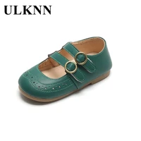 ulknn green princess shoes girl with hollow out flat anti slippery green kids girls shoes 2 and 3 years childrens leather shoes