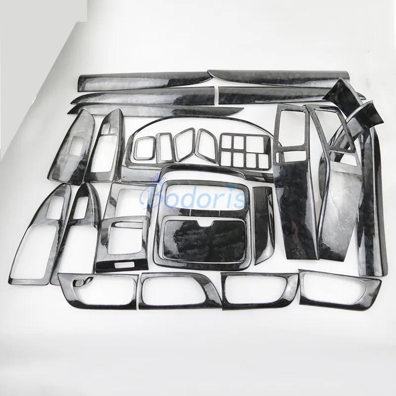 Внутренняя отделочная панель черного цвета из дерева 28 шт. 2003-2009 автомобильный