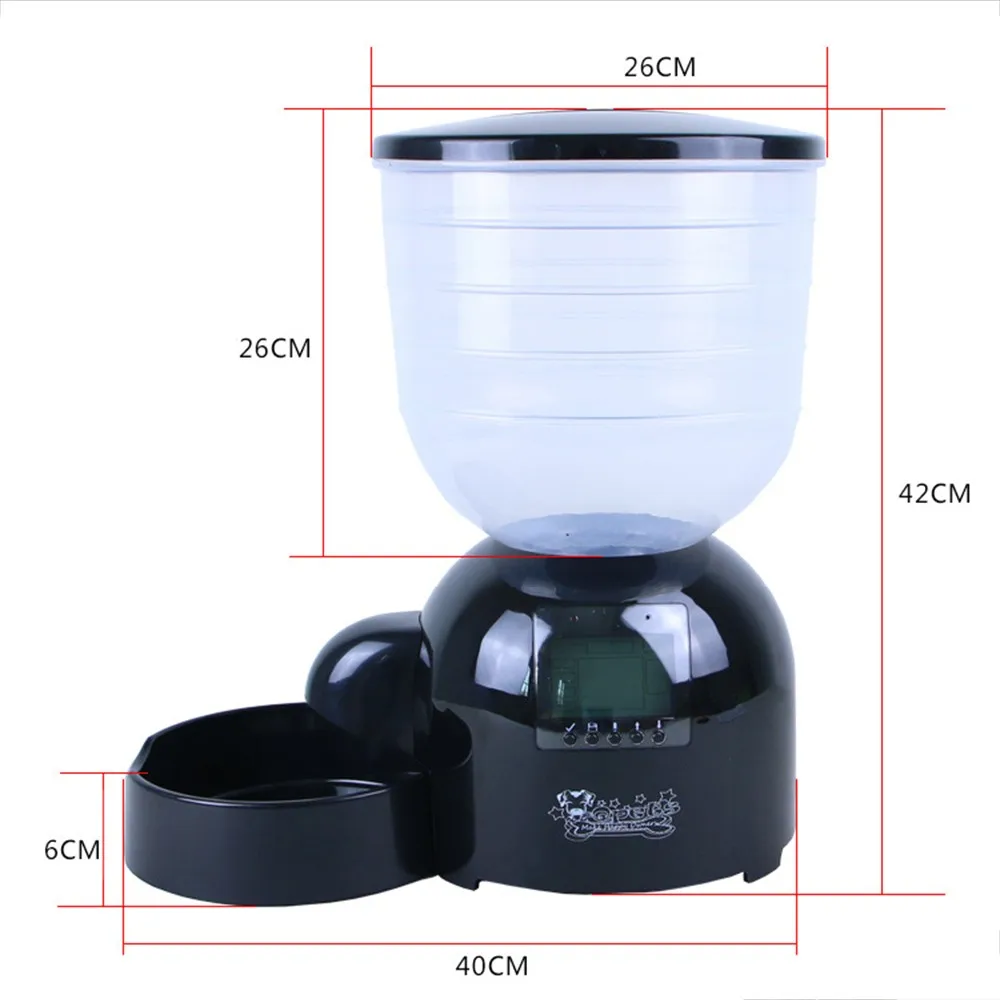 安い 自動ペット犬フィーダ 11L犬食品ディスペンサー食品ボウル猫犬ボイスレコーダー時間プログラマブル