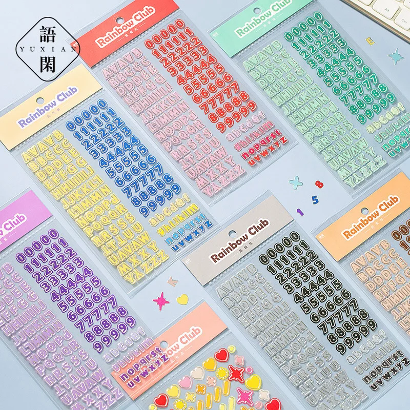 Набор наклеек для скрапбукинга размер в ассортименте 1 шт | Канцтовары офиса и