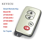 Keyecu смарт-карта дистанционный Автомобильный ключ для Toyota Avalon Camary Aurion Sequoia Prius A433 F433 27145-0140  27145-3370  27145-5290