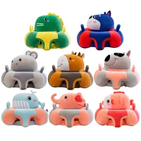 cute cartoon baby sofa support seat cover infant toddler nest washable cradle cushion sofa plush pillow toy animal