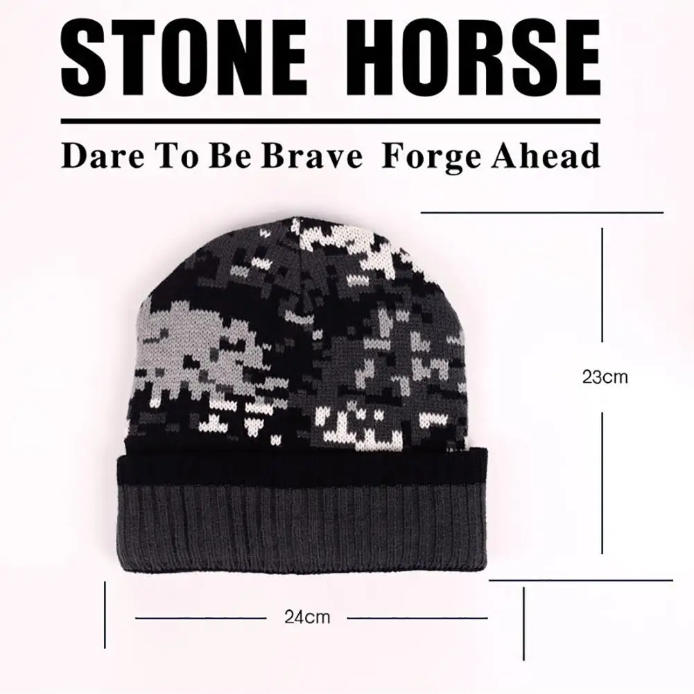 

Men And Women Winter Outdoor Sports Hat Fashionable Camouflage Thickened Warm Wool Hat Arctic Velvet Cap