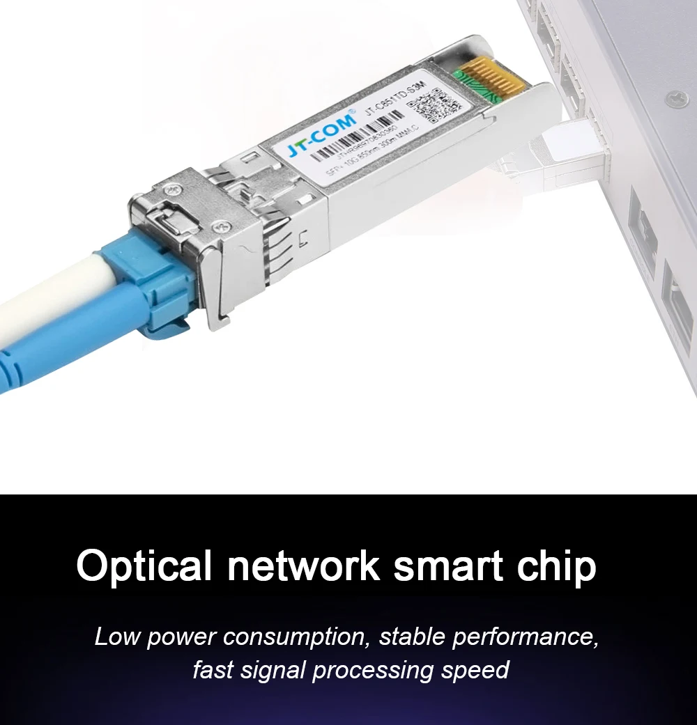 Модуль SFP 10Gb 300M Многомодовый дуплексный LC SFP SR для оптоволоконного модуля SFP-10G-SR SFP+ трансиверный модуль MMF 850nm 300M для Ubiquiti Mikrotik Cisco и т. Д