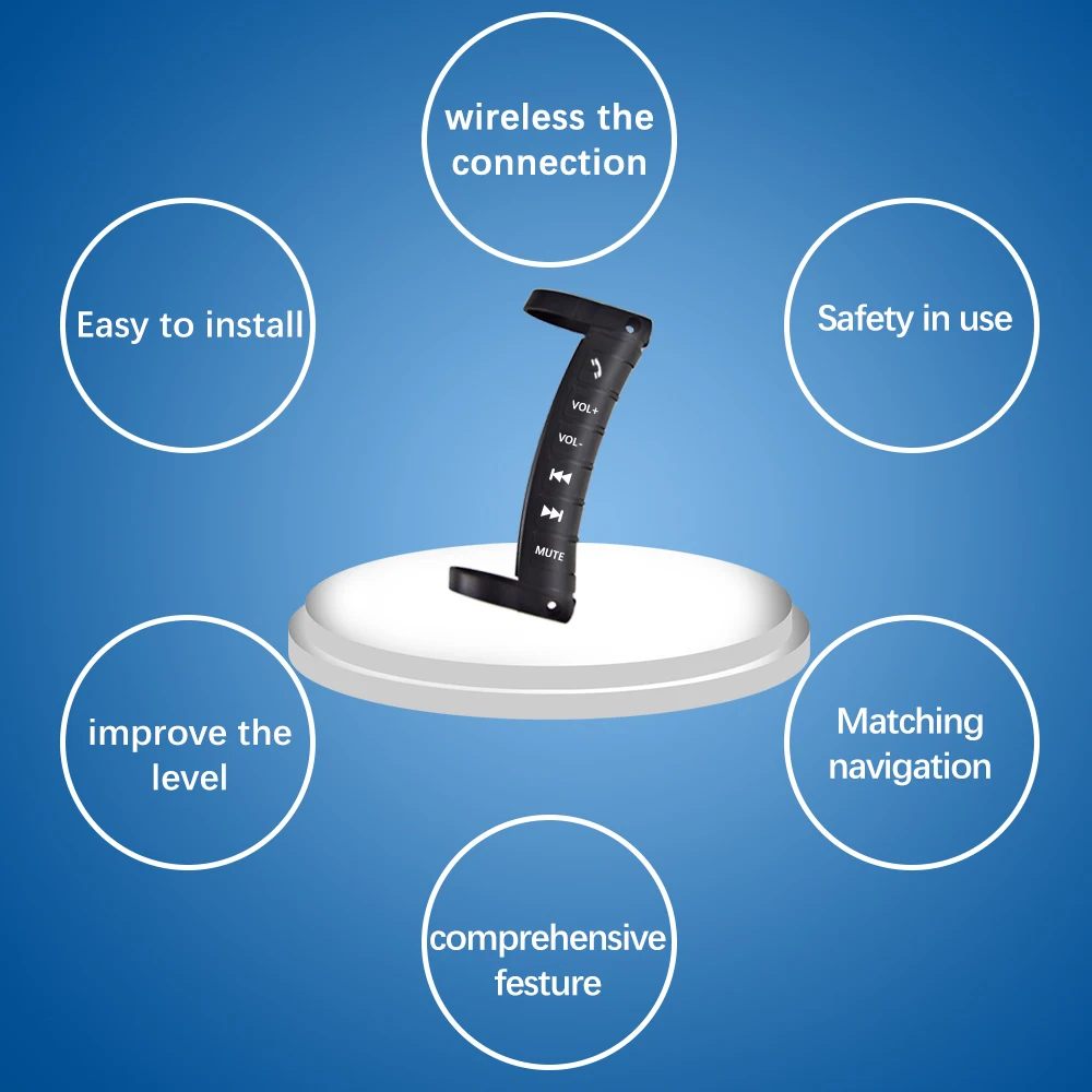 Универсальный многофункциональный пульт дистанционного управления на руль Podofo