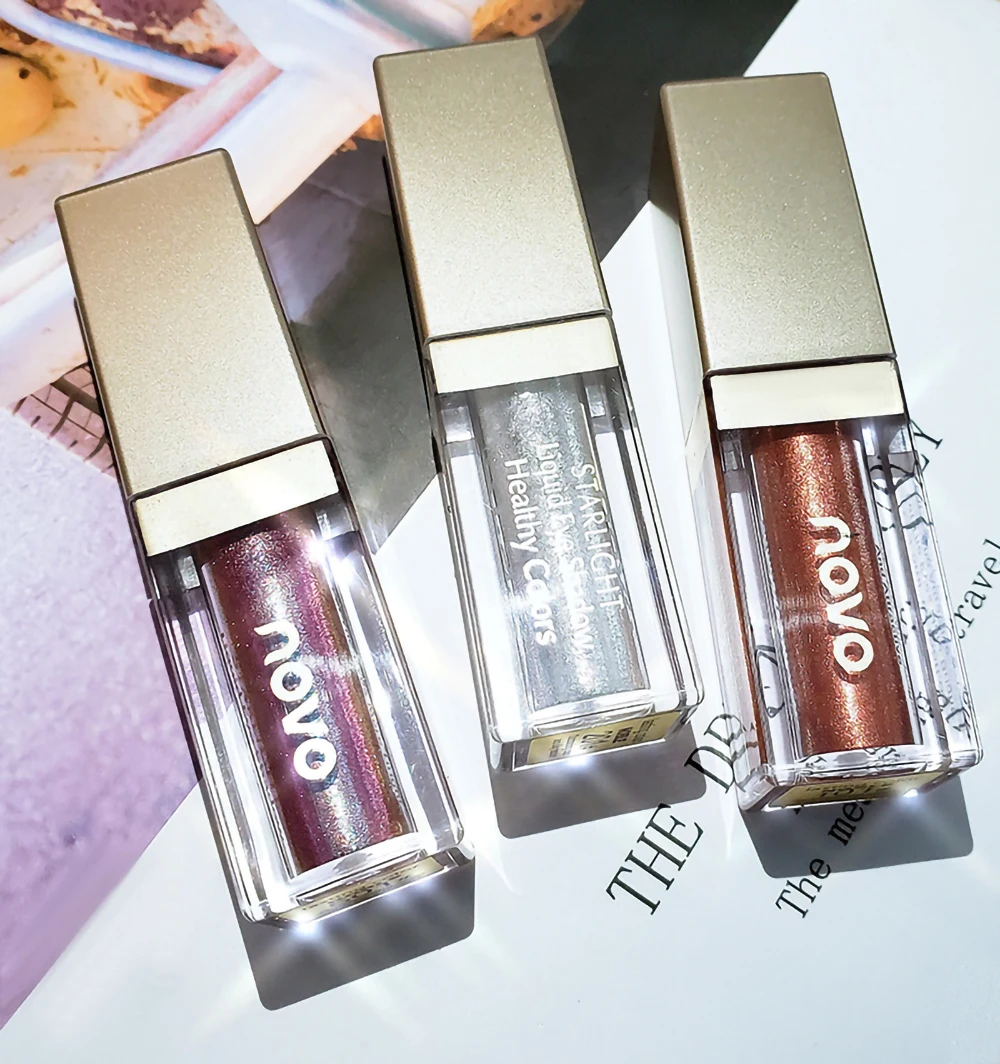 Новые цветные алмазные жидкие тени для век сверкающие водные подходят студентов