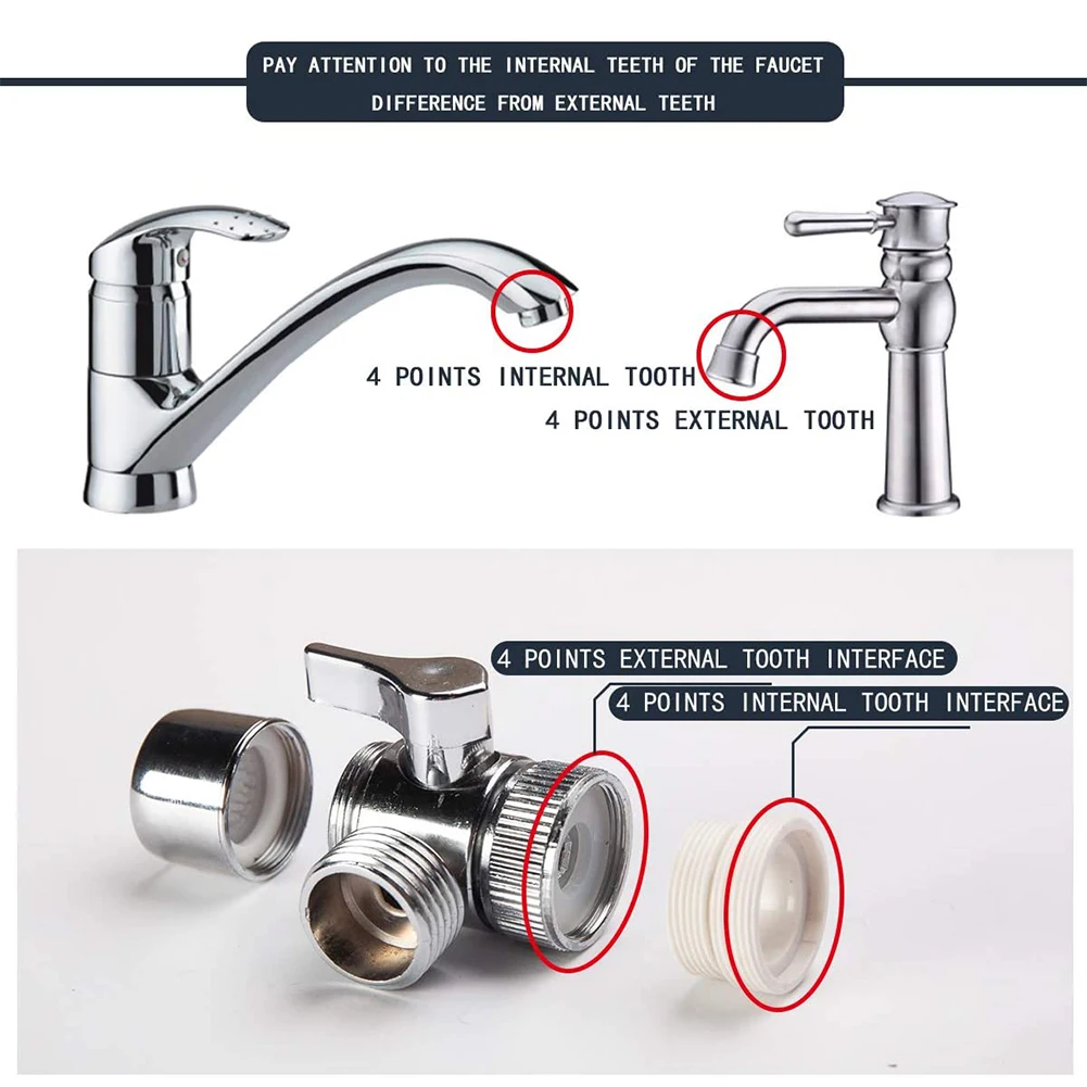 Kitchen Faucet Diverter Valve with shower head Adapter Splitter Set for Water Diversion Home Bathroom | Обустройство дома