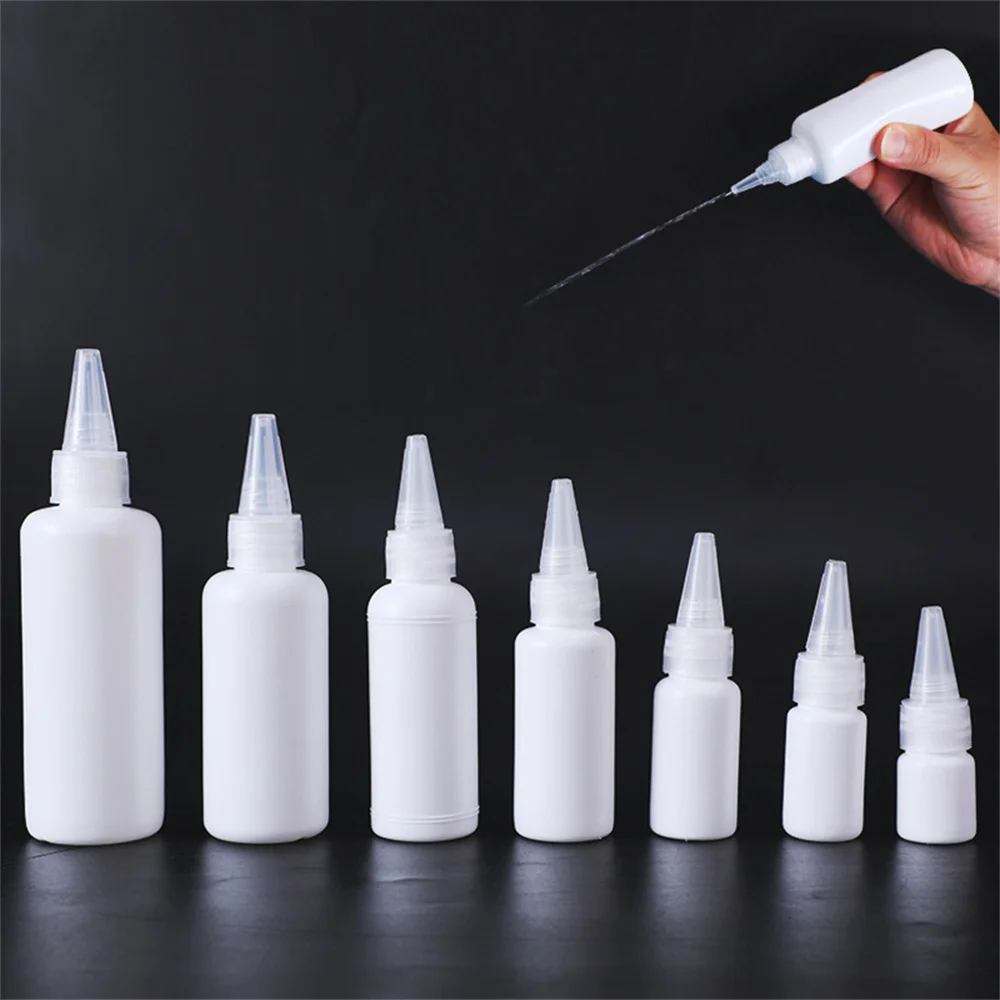 

1pcs PE Plastic Glue Bottles With Screw-On Lids Squeeze Liquid Dropper Bottles Seasoning Potion Container 5/10/20/30/50/60/100ml