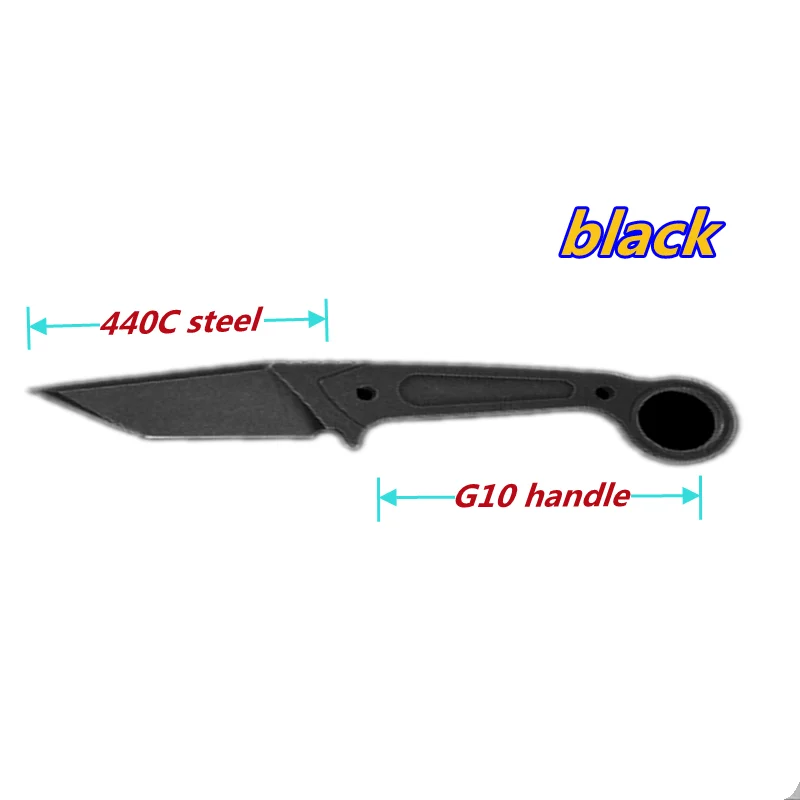 

440C Blade G10 Handle Outdoor Jungle Hunting Knife Field Self Defense Mini Tactical Straight Knife EDC Survival and Rescue Tool