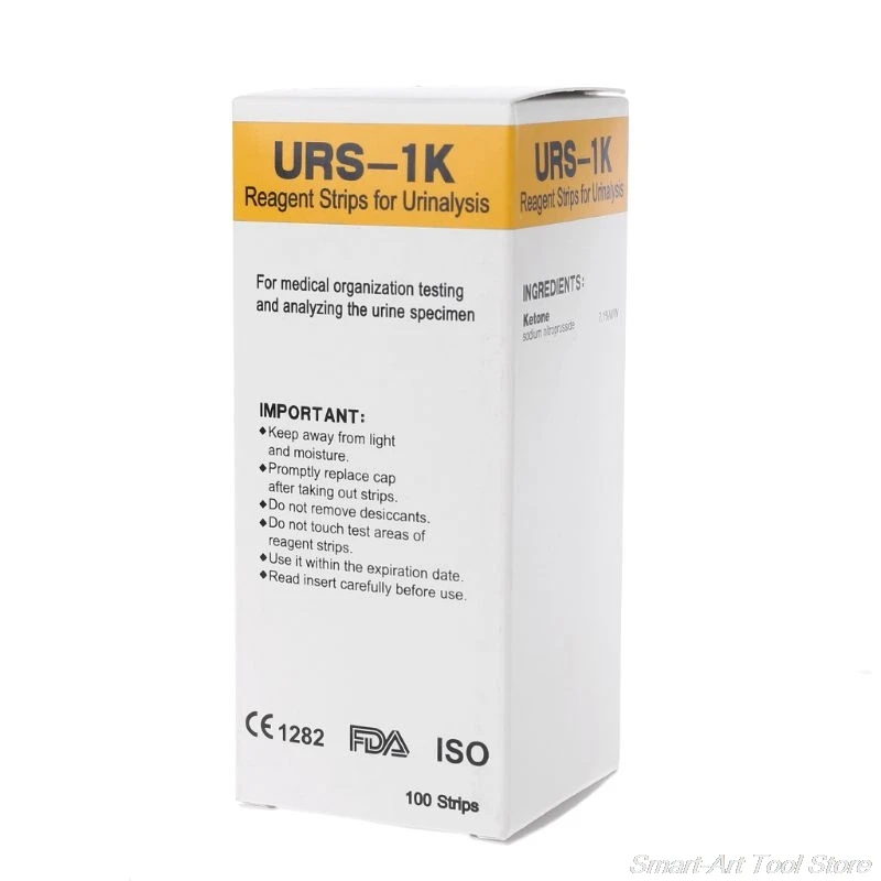 100 шт./компл. полоски для кетона домашний мочевой тест кетоза-диета Atkins похудения