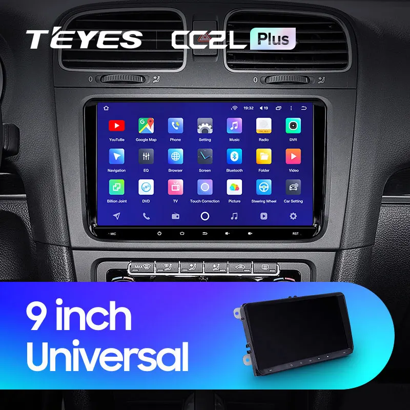 Teyes CC2L Plus Android Car Multimedia Player DVD For VW Volkswagen Golf Polo Tiguan Passat B7 B6 Skoda Rapid Octavia Radio - купить по