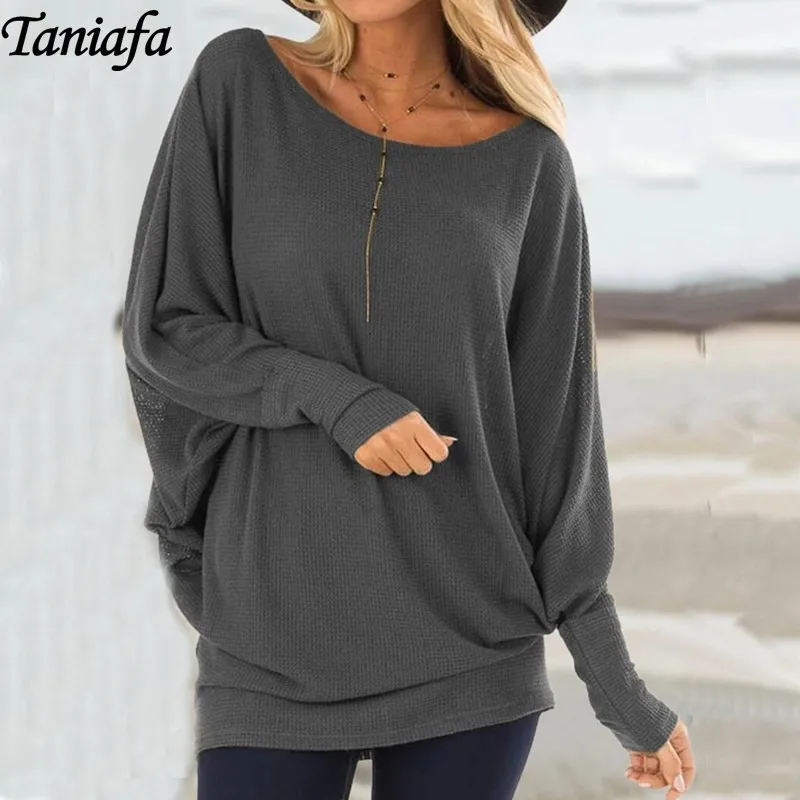 

2021 New Autumn and Winter Fashion Women Casual Loose Blouse Long Sleeve Round Neck Sweater Plus Size Sweater