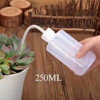 250ml transparent water beak pouring kettle tool for flower plant plastic waterers bottle mini watering cans for home garden