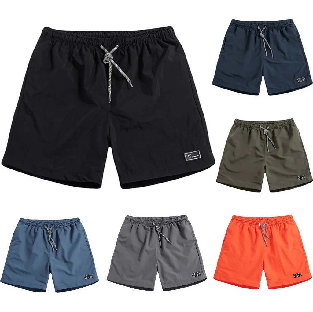 top selling Men's Summer Plus Size Thin Fast-drying Beach Trousers Casual Sports Short Pants Support Wholesale and Dropshipping | Мужская