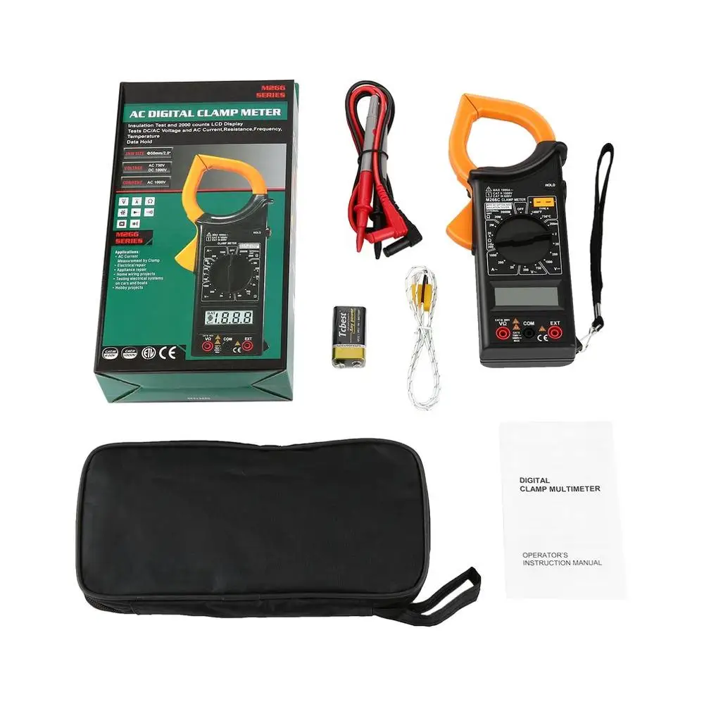 Цифровой ручной мультиметр M266C измеритель переменного/постоянного тока